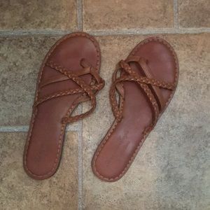brown sandals